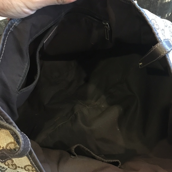 Abbey Signature Gg Hobo 866300 Brown Monogram - Picture 4 of 8